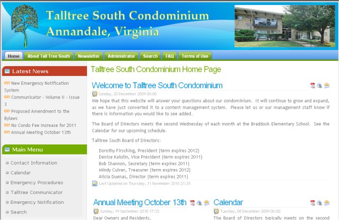 Talltree South Condominium Association
